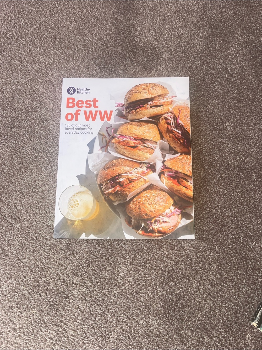 Weight Watchers Best of WW Cookbook - White & Tan Cover with Orange Title